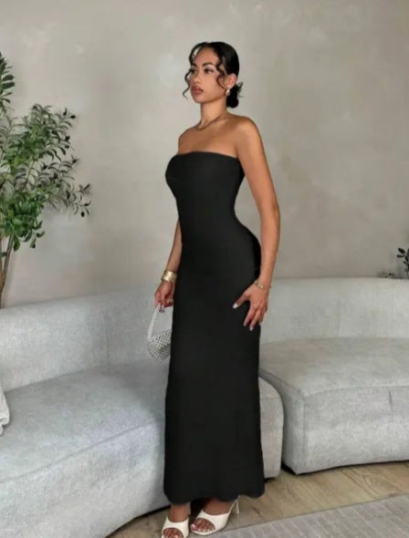 Royal Noir Bodycon Maxi